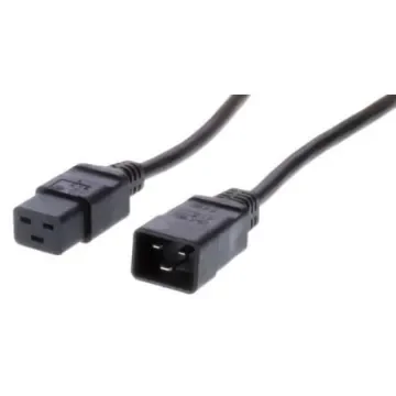 Feller C19, C20 IEC Connector Socket, Plug, 16A, 250 VAC - C20-HARSJT3X14(1.50)AWG-C19/2.50M product image