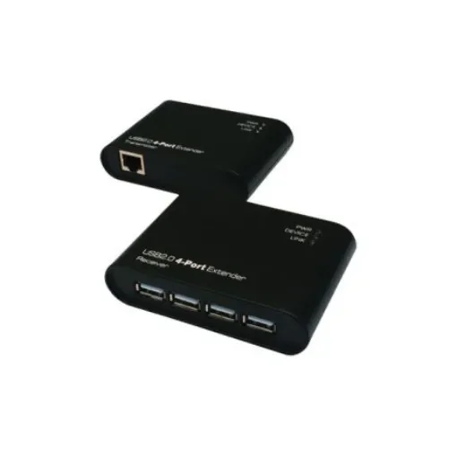 Exsys 4 Port USB 2.0 CAT 5 Extender, up to 50m Extension Distance - EX-1445 product image