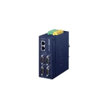 Planet Serial Device Server, 2 Ethernet Port, 4 Serial Port, RS232, RS422, RS485 Interface, 921kbps Baud Rate - ICS-2400T product image