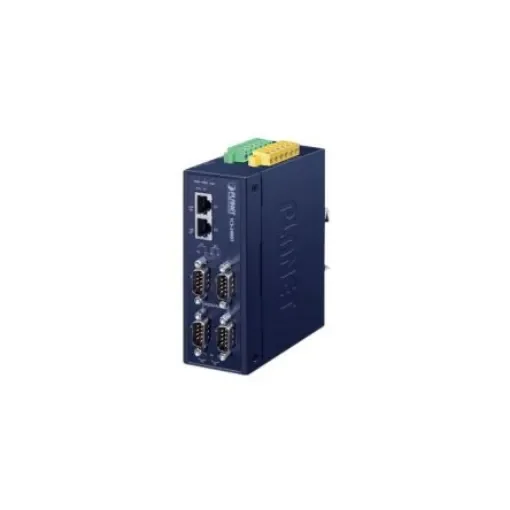 Planet Serial Device Server, 2 Ethernet Port, 4 Serial Port, RS232, RS422, RS485 Interface, 921kbps Baud Rate - ICS-2400T product image