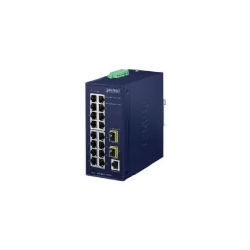 Planet IGS-4215-16T2S, Managed 18 Port Industrial Ethernet Switch product image