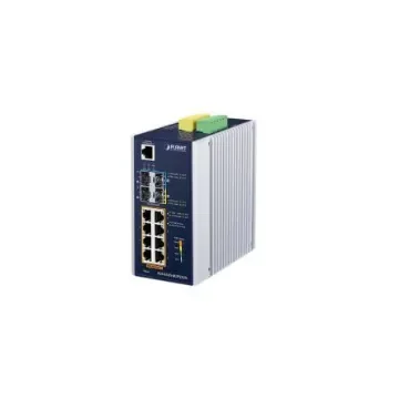 Planet IGS-6325-8UP2S2X, Managed 12 Port Industrial Ethernet Switch With PoE product image