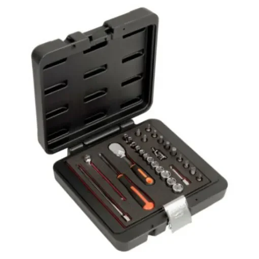 Bahco 1-Piece Imperial 1/4 in Bit Socket Set with Ratchet, Square - 6715GJ product image
