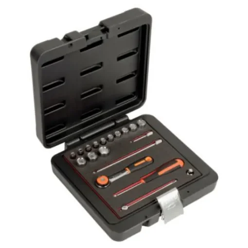 Bahco 1-Piece Imperial 1/4 in Bit Socket Set with Ratchet, Square - 6719MHR product image