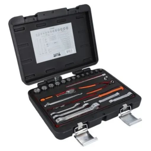 Bahco 1-Piece Imperial 1/4 in Bit Socket Set with Ratchet, Square - 6720NM product image