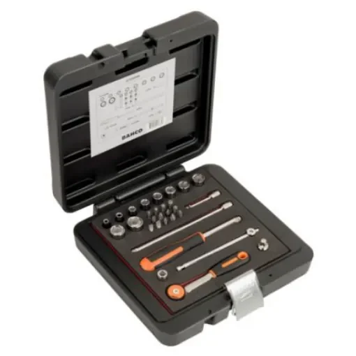 Bahco 1-Piece Imperial 1/4 in Bit Socket Set with Ratchet, Square - 6729MHR product image