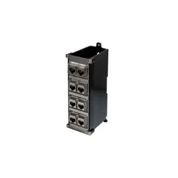 TUK Limited 8-Port RJ45 Jack Coupler, Cat6a, Shielded - SGACKDIN8 product image