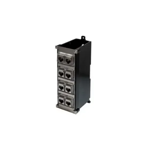 TUK Limited 8-Port RJ45 Jack Coupler, Cat6a, Shielded - SGACKDIN8 product image