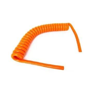 TBS de Buck B.V., Spiral Cable, 6m 5 Core, Orange Polyurethane PUR Power Cable - SP-DSR-253 product image