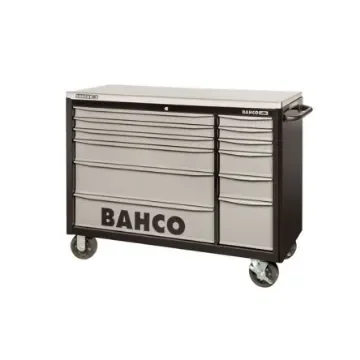 Bahco 12 Drawer Steel Wheeled Tool Trolley - 1471KXXL12BKTSS product image