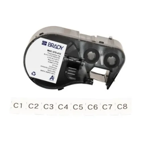 Brady B-412 Label Printer Labels, 9.53mm Width, 1 Qty - M4C-375-412 product image