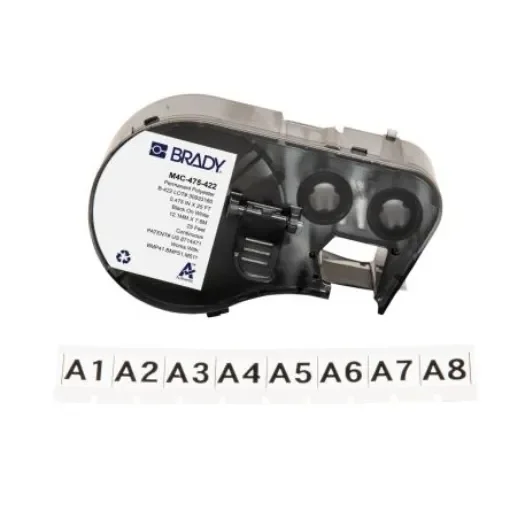 Brady B-422 on Black on White Label, 12.07 mm Width - M4C-475-422 product image