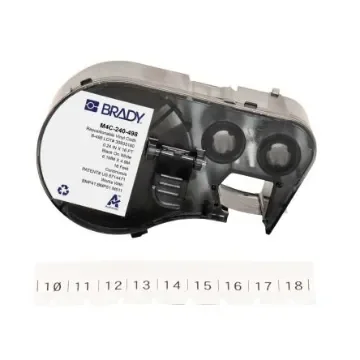Brady B-498 on Black on White Label, 6.10 mm Width - M4C-240-498 product image