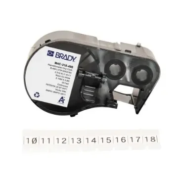 Brady B-498 on Black on White Label, 8.08 mm Width - M4C-318-498 product image