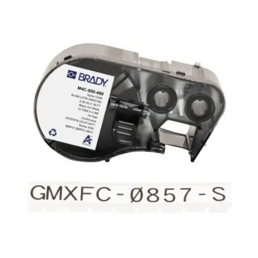 Brady B-499 on Black on White Label, 12.70 mm Width - M4C-500-499 product image
