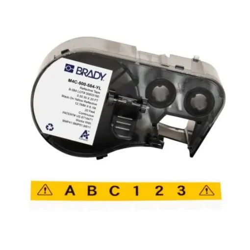 Brady B-584 Label, 12.70 mm Width - M4C-500-584-YL product image