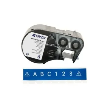 Brady B-595 on White on Blue Label, 19.05 mm Width - M4C-750-595-BL-WT product image