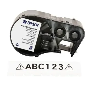 Brady B-595 on Black on White Label, 19.05 mm Width - M4C-750-595-WT-BK product image