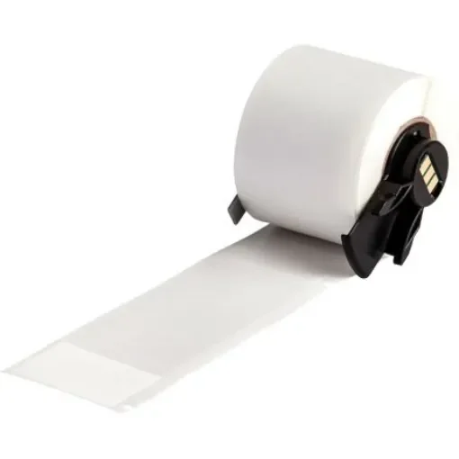 Brady B-417 White, Transparent Label, 38.10mm Width, 25.40mm Height, 100 Qty - M6-33-417 product image