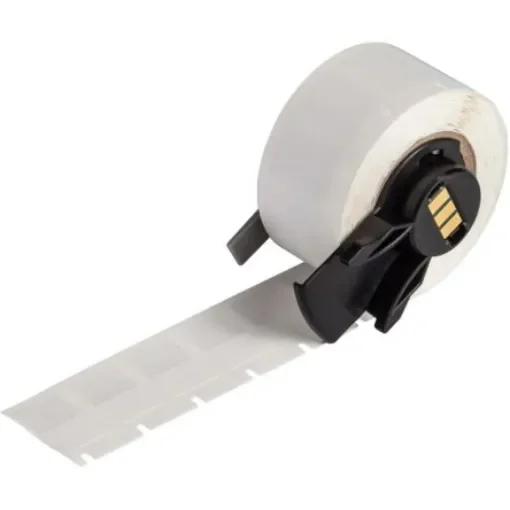 Brady B-417 White, Transparent Label, 12.70mm Width, 9.53mm Height, 500 Qty - M6-11-417 product image