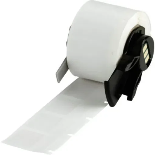 Brady B-417 White, Transparent Label, 19.05mm Width, 9.53mm Height, 250 Qty - M6-18-417 product image