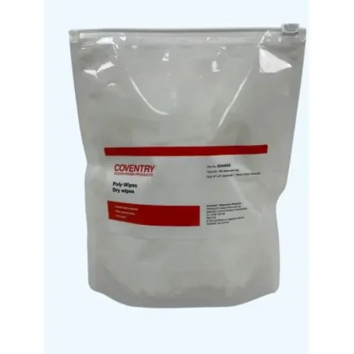 Chemtronics Coventry Poly-Wipes Dry Cleaning Wipes, Bag of 150, 100 x 100mm - 6244SEE product image