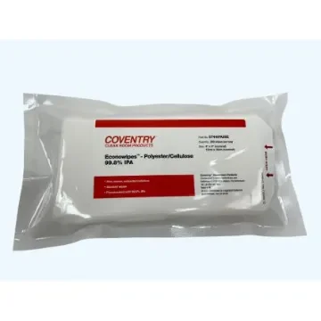 Chemtronics Coventry Econowipes Wet Cleaning Wipes, Bag of 200, 100 x 100mm - 6744IPA99E product image