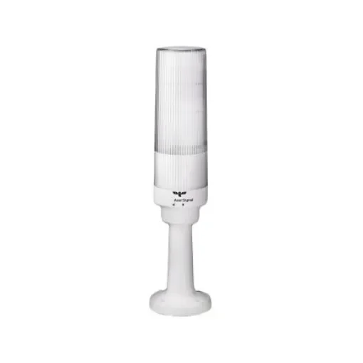 AUER Signal MT60 Series Green, Red, Yellow Signal Tower, 3 Lights, 230 V ac, Tube Base Mounted - MT60-F100-230V AC product image