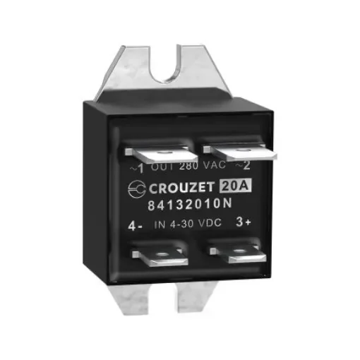 Crouzet GN Mini Series Solid State Relay, 20 A Load, Panel Mount, 280 V ac Load, 30 Vdc Control - 84132010N product image