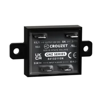 Crouzet GNZ Series Solid State Relay, 8 A Load, Panel Mount, 280 V ac Load, 32 Vdc Control - 84132110N product image
