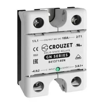 Crouzet GN Series Solid State Relay, 100 A Load, Panel Mount, 660 V ac Load, 32 Vdc Control - 84137140N product image
