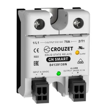 Crouzet GN Series Solid State Relay, 75 A Load, Panel Mount, 510 V ac Load, 30 Vdc Control - 84139130N product image