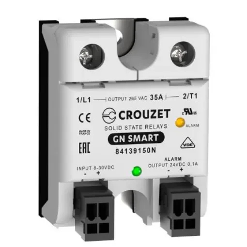 Crouzet GN Series Solid State Relay, 35 A Load, Panel Mount, 265 V ac Load, 30 Vdc Control - 84139150N product image