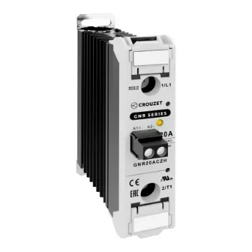 Crouzet GNR Series Solid State Relay, 20 A Load, DIN Rail Mount, 660 V ac Load, 280 V ac Control - GNR20ACZH product image