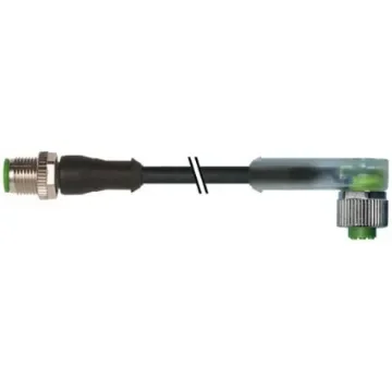 Murrelektronik Limited Straight Male 4 way M12 to Right Angle Female 4 way M12 Sensor Actuator Cable, 1m - 7000-40361-6350100 product image