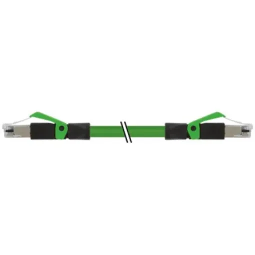 Murrelektronik Limited7000, 1m Cat5, Green RJ45 to Male RJ45 Male, Copper Braid, Terminated Polyurethane Sheath - 7000-74301-7940100 product image