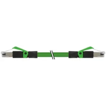 Murrelektronik Limited7000, 2m Cat5, Green RJ45 to Male RJ45 Male, Copper Braid, Terminated Polyurethane Sheath - 7000-74301-7960200 product image