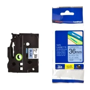 Brother Black on Blue Label Printer Tape, 8 m Length, 36 mm Width - TZE561 product image