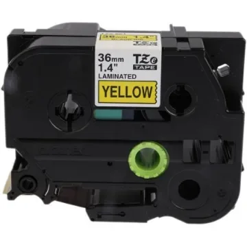 Brother Black on Yellow Label Printer Tape, 8 m Length, 36 mm Width - TZE-661 product image