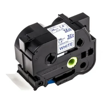 Brother Blue on White Label Printer Tape, 8 m Length, 36 mm Width - TZE-263 product image