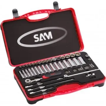 SAM 51-Piece Metric 3/8 in Standard Socket Set with Ratchet - 74-J59 product image