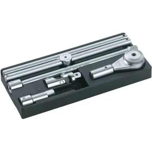 SAM 6-Piece Metric 3/4 in Standard Socket Set with Ratchet - 78-C6M product image