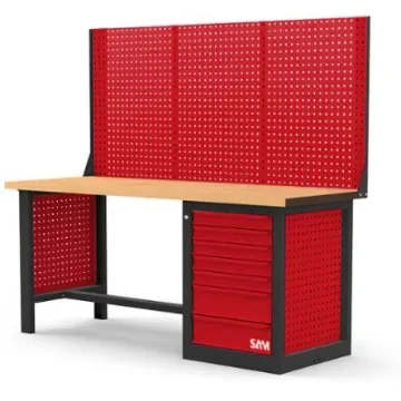 SAM ETAB-KIT200-3 Metal Workbench, 1000kg Max Load, 1800mm x 750mm x 2000mm product image