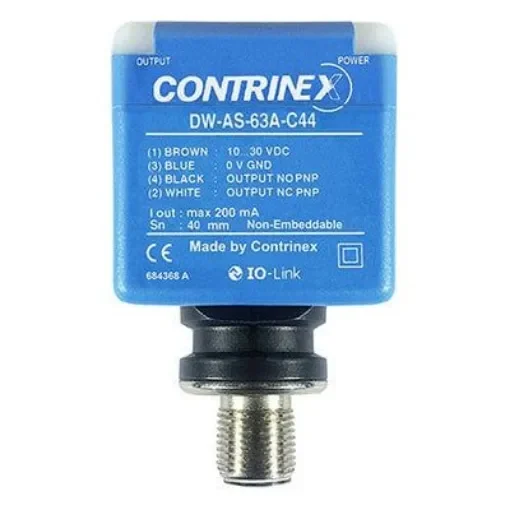 Contrinex from Molex Inductive Rectangular Proximity Sensor, 40 mm Detection - DW-AS-63A-C44 / 1202530456 product image