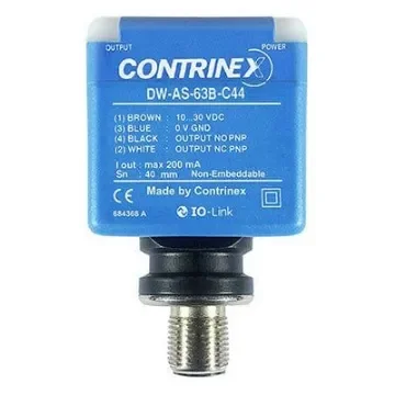 Contrinex from Molex Inductive Rectangular Proximity Sensor, 40 mm Detection - DW-AS-63B-C44 / 1202530457 product image