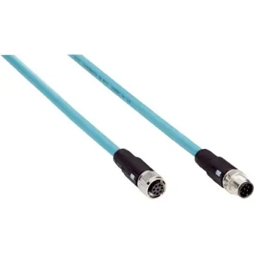 SICK Straight Female 8 way M12 to Straight Male 8 way M12 Connector & Cable, 2m - DSC-1208-G02MA product image