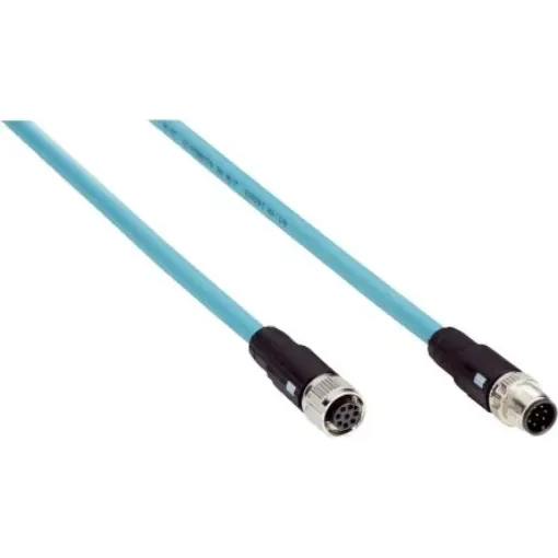 SICK Straight Female 8 way M12 to Straight Male 8 way M12 Connector & Cable, 2m - DSC-1208-G02MA product image