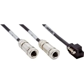 SICK Male Micro D-Sub to Female M12 Cable, 500mm PVC, FX3 Series - FX3-MOC Y-CABLE product image