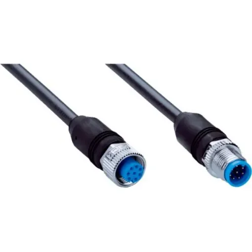 SICK Straight Female 8 way M12 to Straight Male 8 way M12 Connector & Cable, 15m - YF2A18-150UA5M2A18 product image