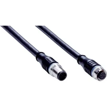 SICK Straight Female 12 way M12 to Straight Male 12 way M12 Connector & Cable, 2.5m - YF2A2B-025UD3M2A2B product image